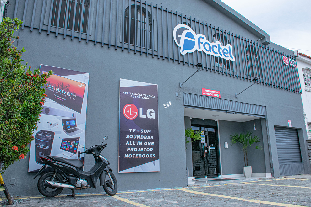 Fachada da Factel Eletrônica em Aracaju